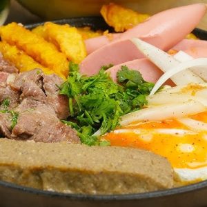 BÒ NÉ 4 (BÒ, TRỨNG, PATE, XÚC XÍCH)