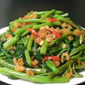 RAU MUỐNG XÀO HẢI SẢN