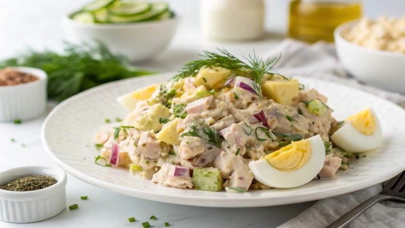 Salad Cá Ngừ Trứng – Bữa Ăn Nhanh Gọn